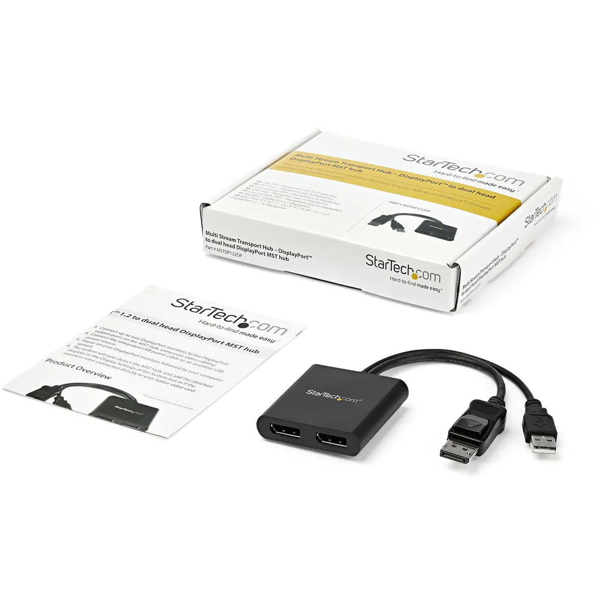 StarTech MST Hub DisplayPort to 2x DisplayPort
