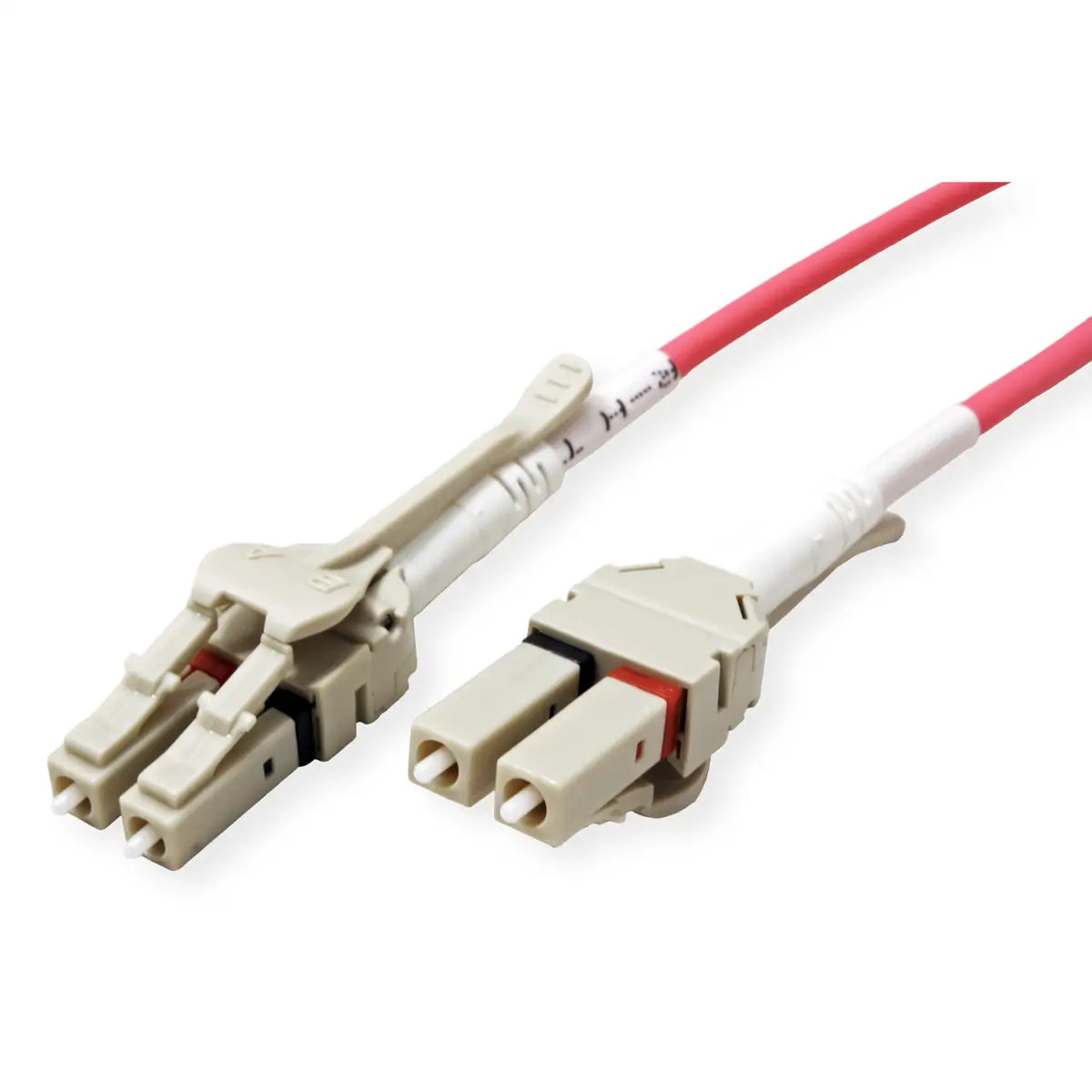 LWL-Kabel 50/125µm LC/LC Stecker/Stecker Violett 15 m