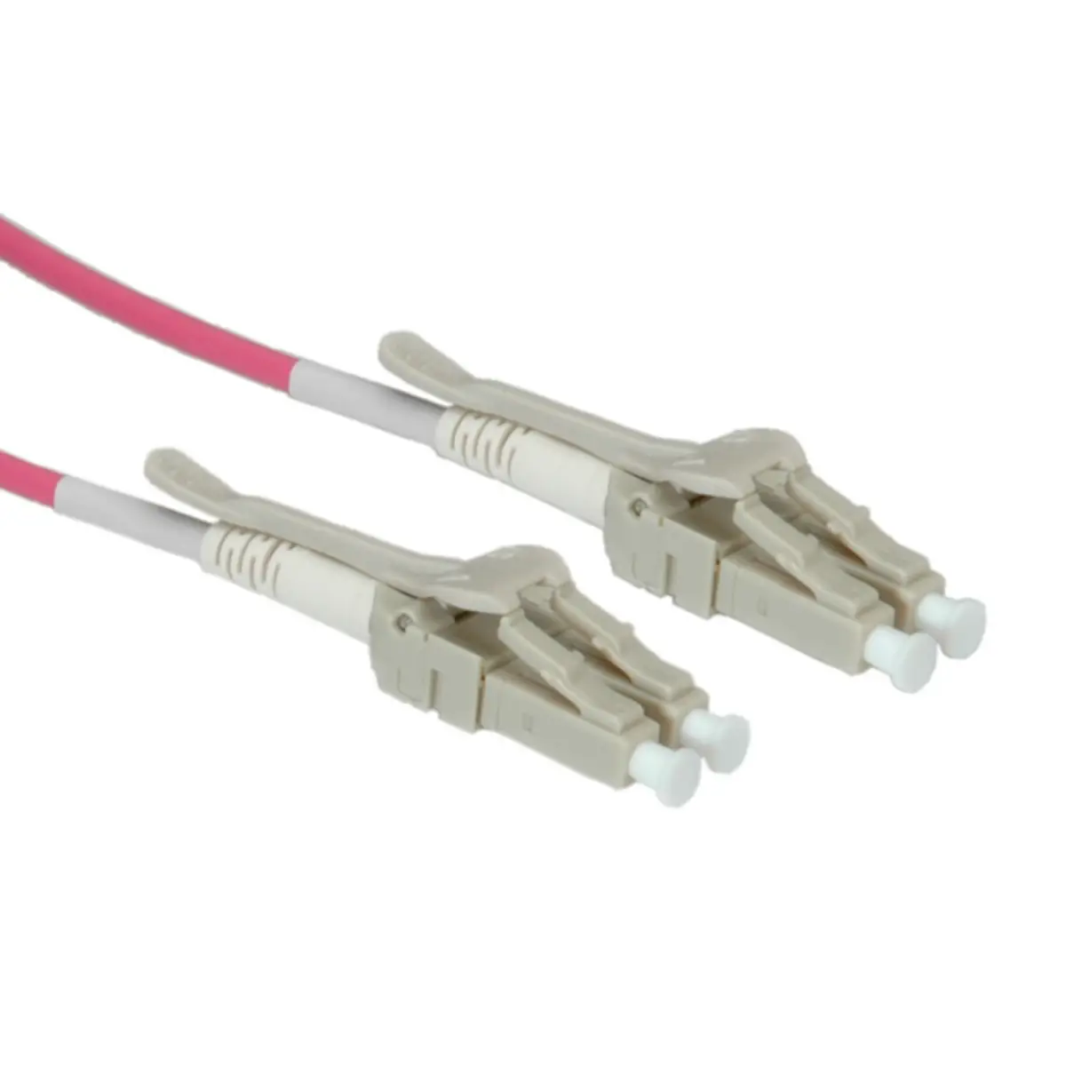 LWL-Kabel 50/125µm LC/LC Stecker/Stecker Violett 15 m