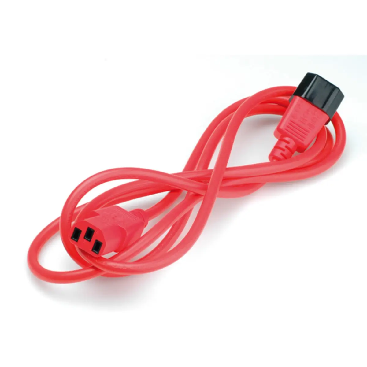 Spannungsversorgungs-Verlängerungskabel IEC 320 EN 60320 C14/IEC 320 EN 60320 C13 Rot 1,8 m