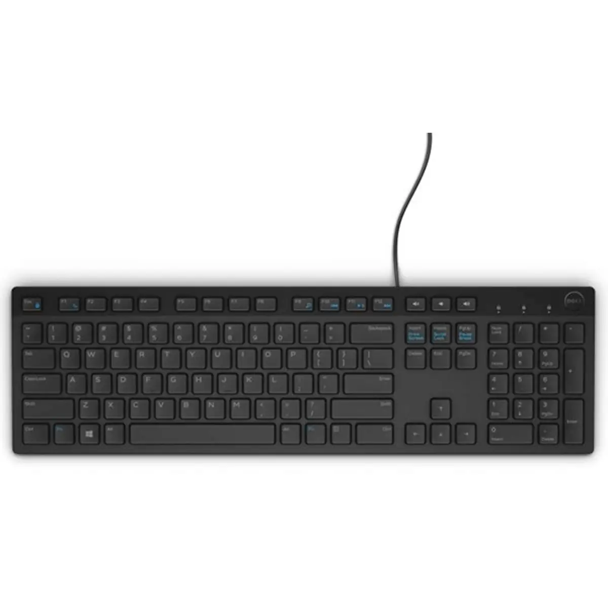 Tastatur KB216 Multimedia USB Schwarz Tastaturlayout deutsch