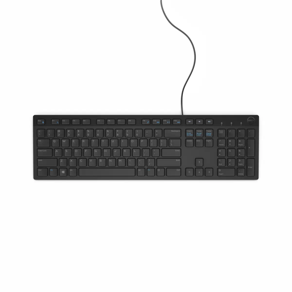 Tastatur KB216 Multimedia USB Schwarz Tastaturlayout deutsch