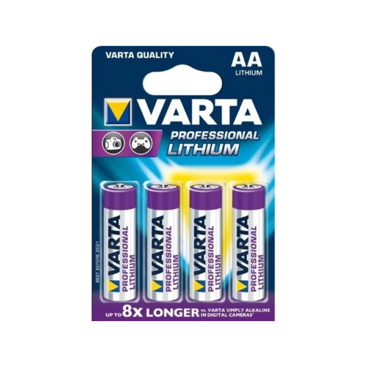 Professional Lithium 4x AA Li 2900 mAh