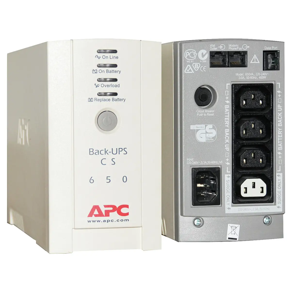 Back-UPS CS 650VA 230V USB/serial