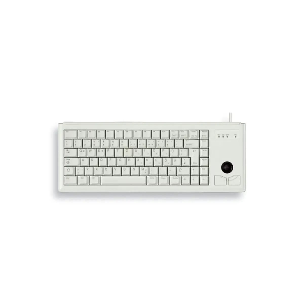 Tastatur G84-4400 PS/2 grau Tastatur-Layout Deutsch integr. Trackball