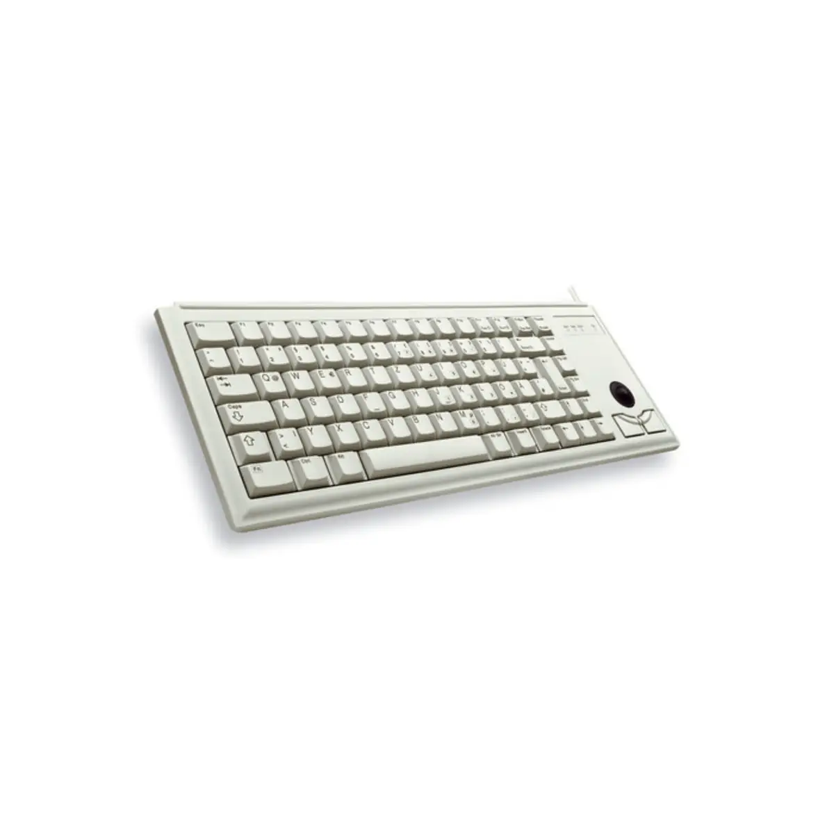 Tastatur G84-4400 PS/2 grau Tastatur-Layout Deutsch integr. Trackball