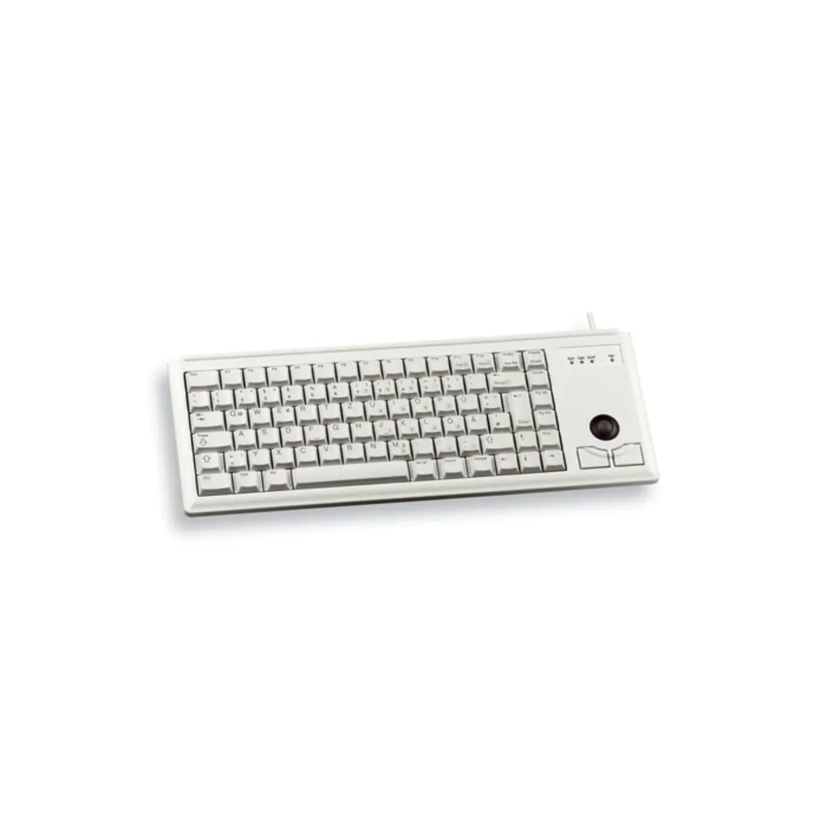 Tastatur G84-4400 USB grau Tastatur-Layout Deutsch integr. Trackball