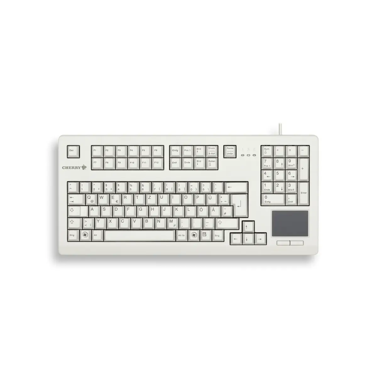 keyboard G80-11900 USB grey keyboard-Layout german integr. Touchpad