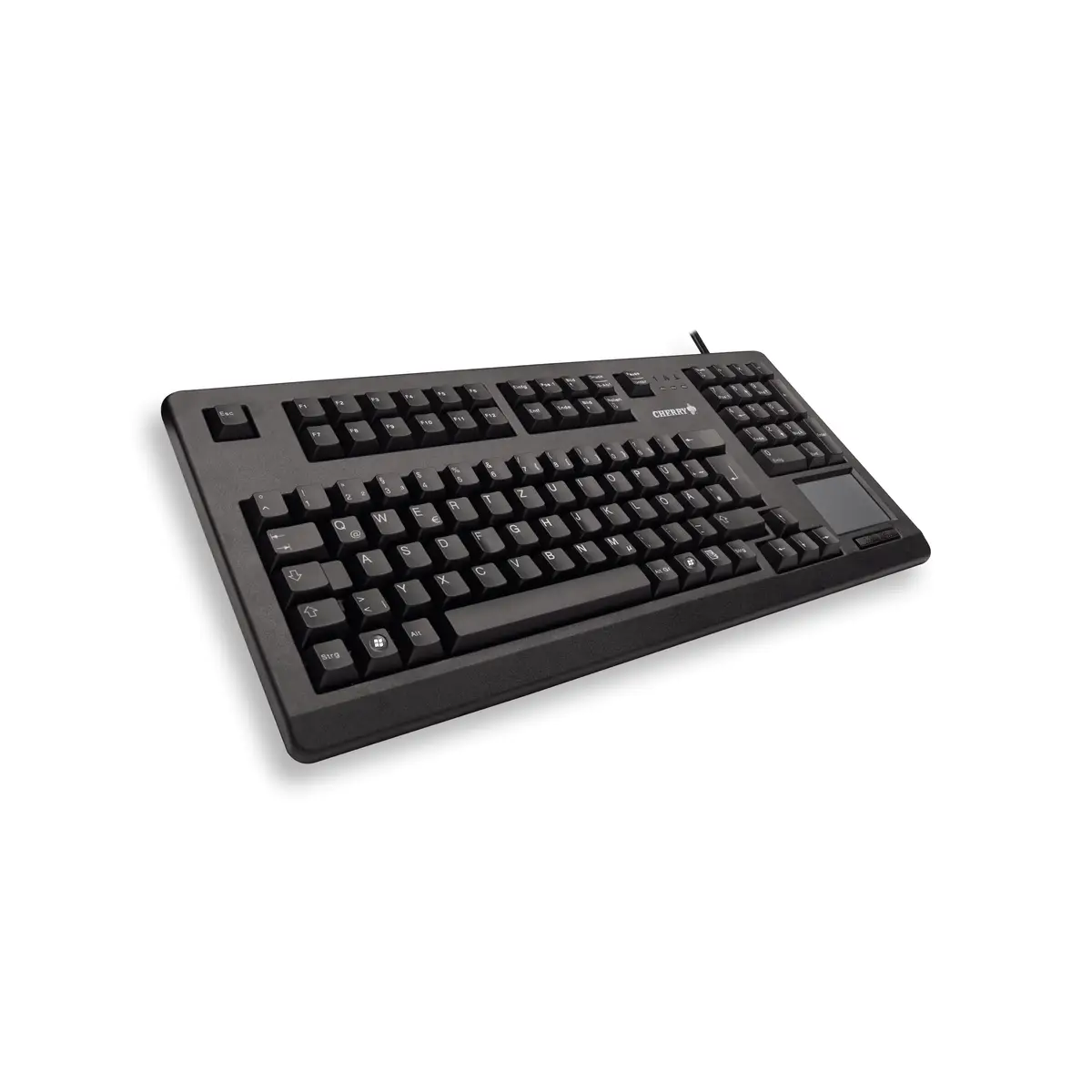 Tastatur G80-11900 USB schwarz Tastatur-Layout Deutsch integr. Touchpad