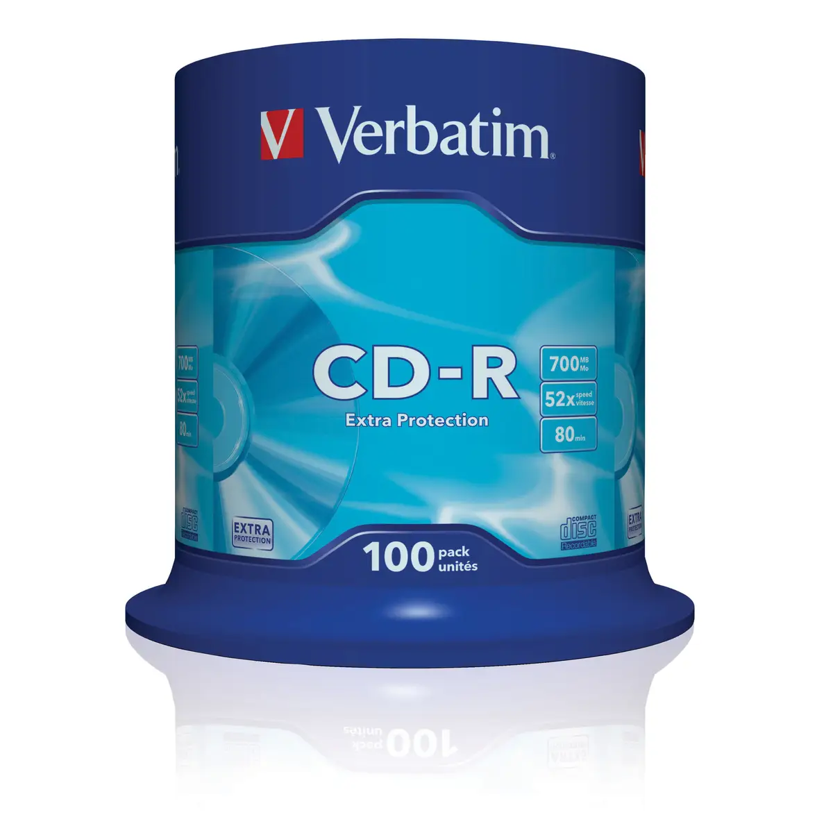 CD-Rohlinge Extra Protection Surface 700MB 80Min. 8x Spindel 100er Pack