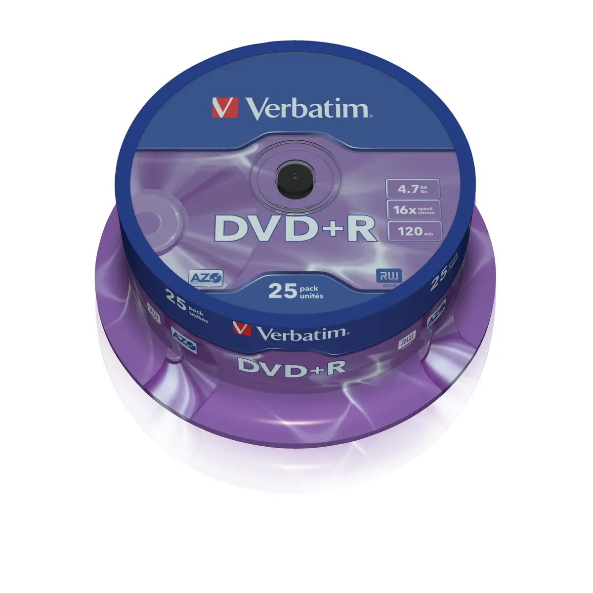 DVD+R Rohlinge 4,7GB 16x 25Stück Spindel 2 Jahre Herstellergarantie