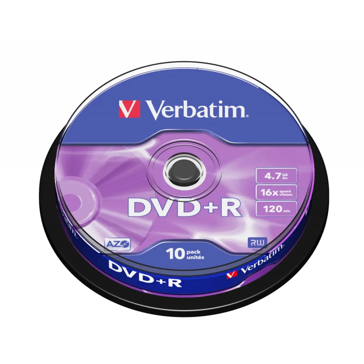 DVD+R 4,7GB 16x Advanced AZO 10er Spindel