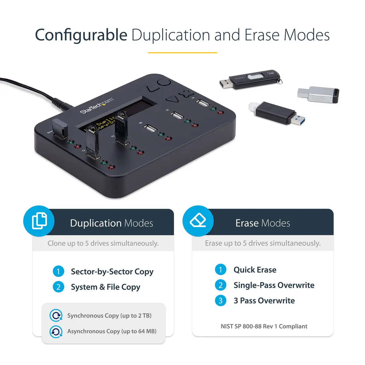 USB FlashDrive 1:5 Duplicator USB 2.0