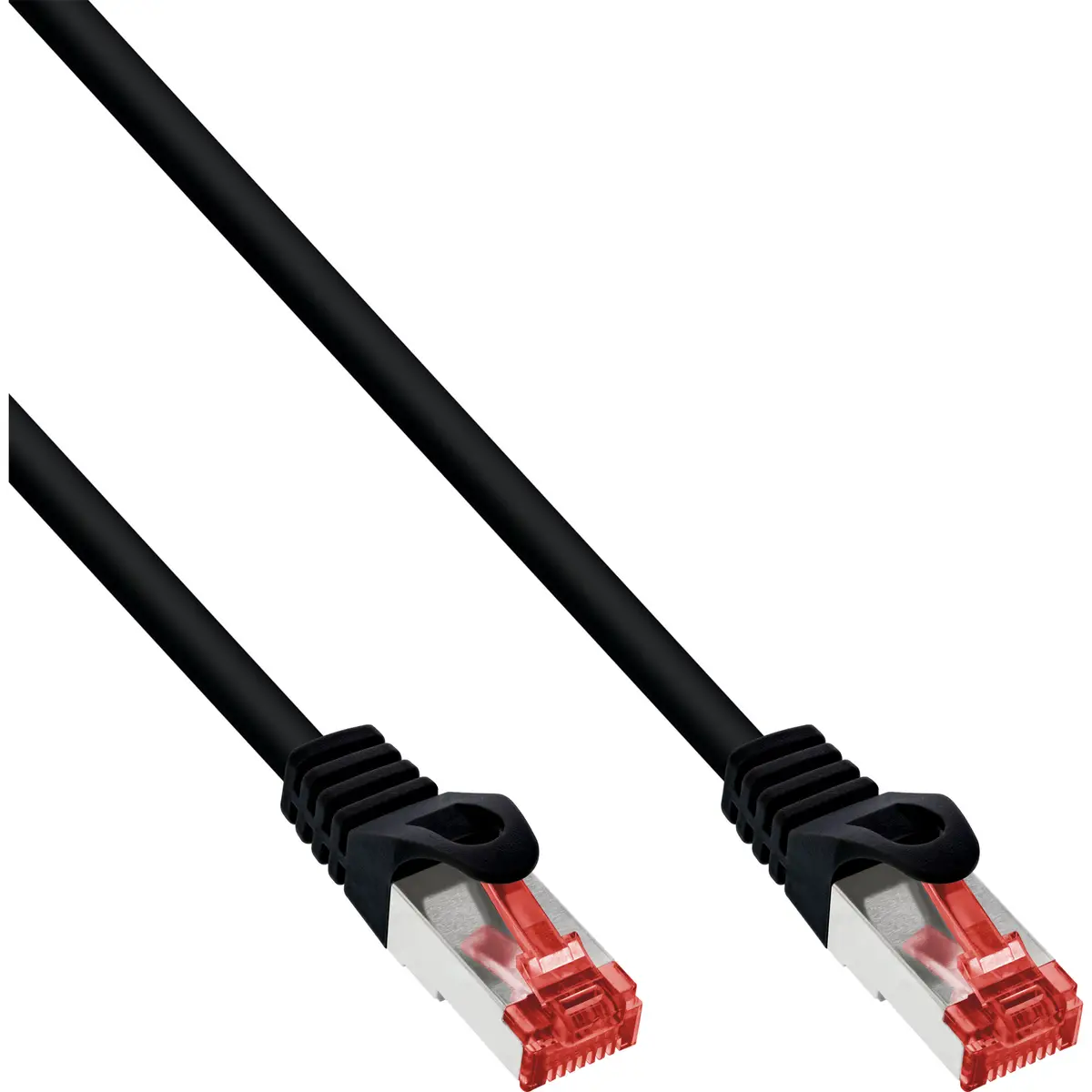 Patchkabel RJ-45 S/FTP Cat6 Schwarz 0,3 m