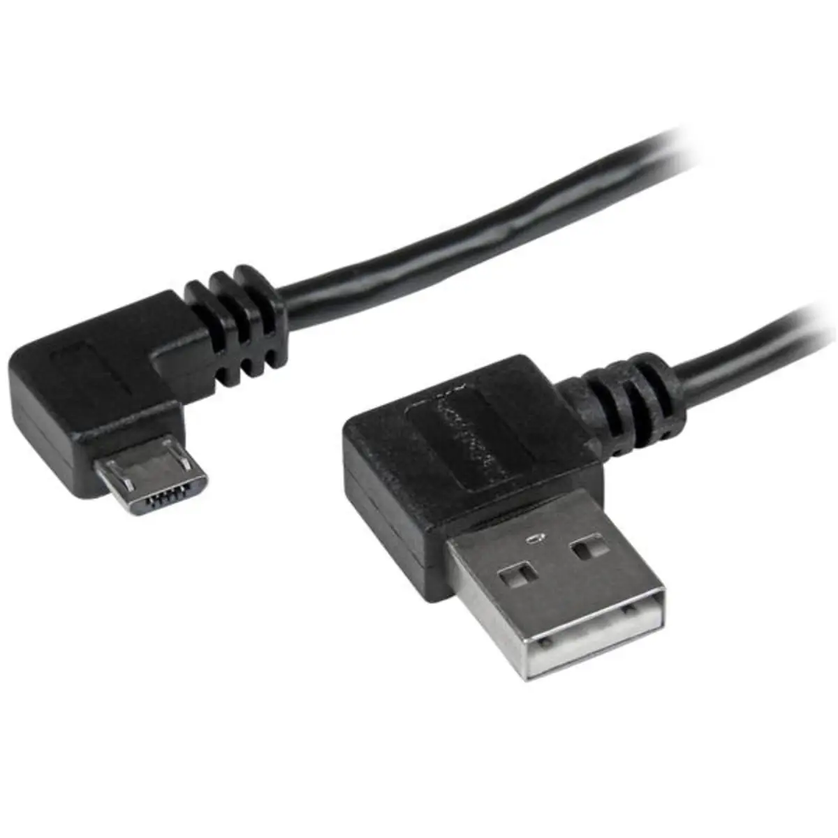 StarTech USB 2.0 cable A/Micro B plug/plug rechts gewinkelt black 1m