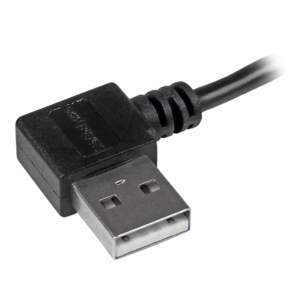StarTech USB 2.0 cable A/Micro B plug/plug rechts gewinkelt black 1m