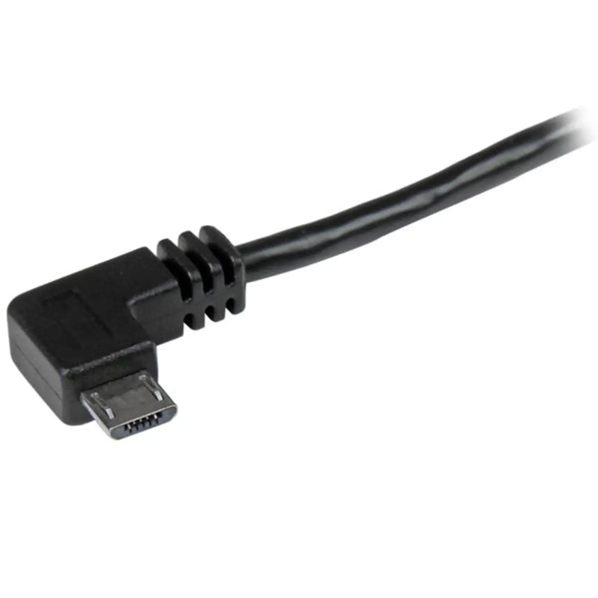 StarTech USB 2.0 cable A/Micro B plug/plug rechts gewinkelt black 1m