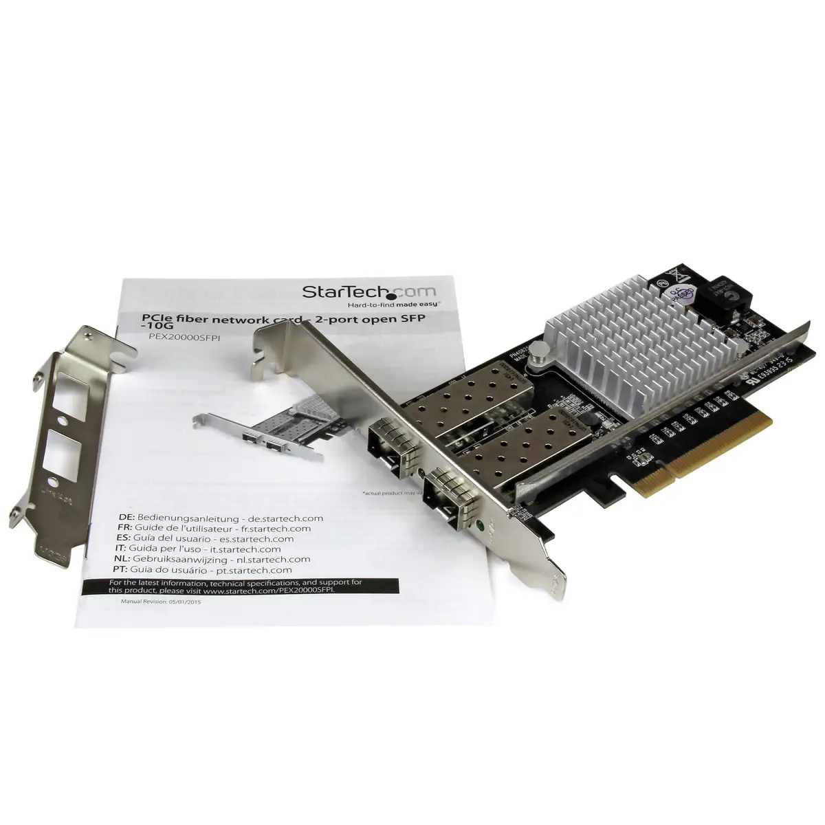 2 Port 10G LWL Netzwerkkarte mit offenem SFP+ - PCIe