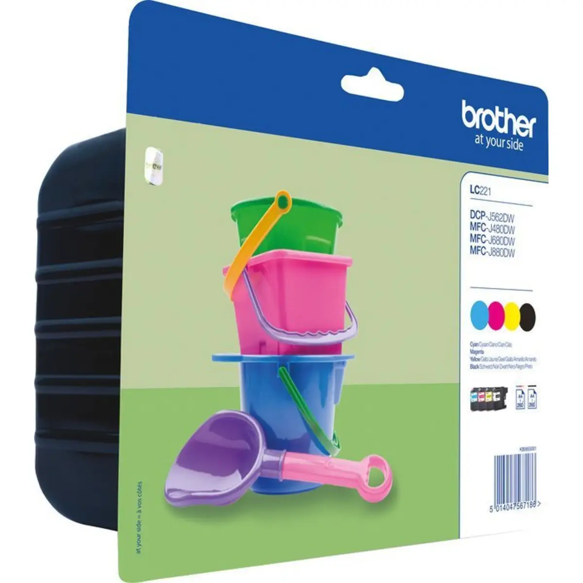 Bredher Ink Cartridge LC221VALBPDR cyan, yellow, magenta, black Multipack