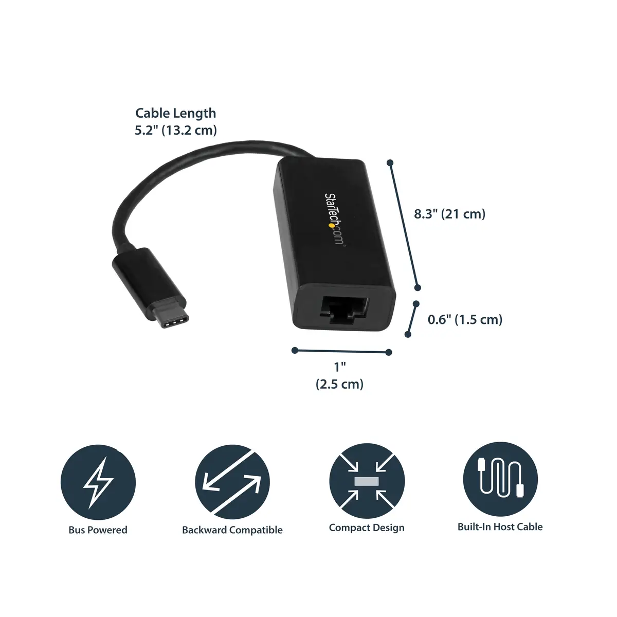 USB-C auf Gigabit Netzwerkadapter - USB 3.1 Gen 1 (5 Gbit/s)