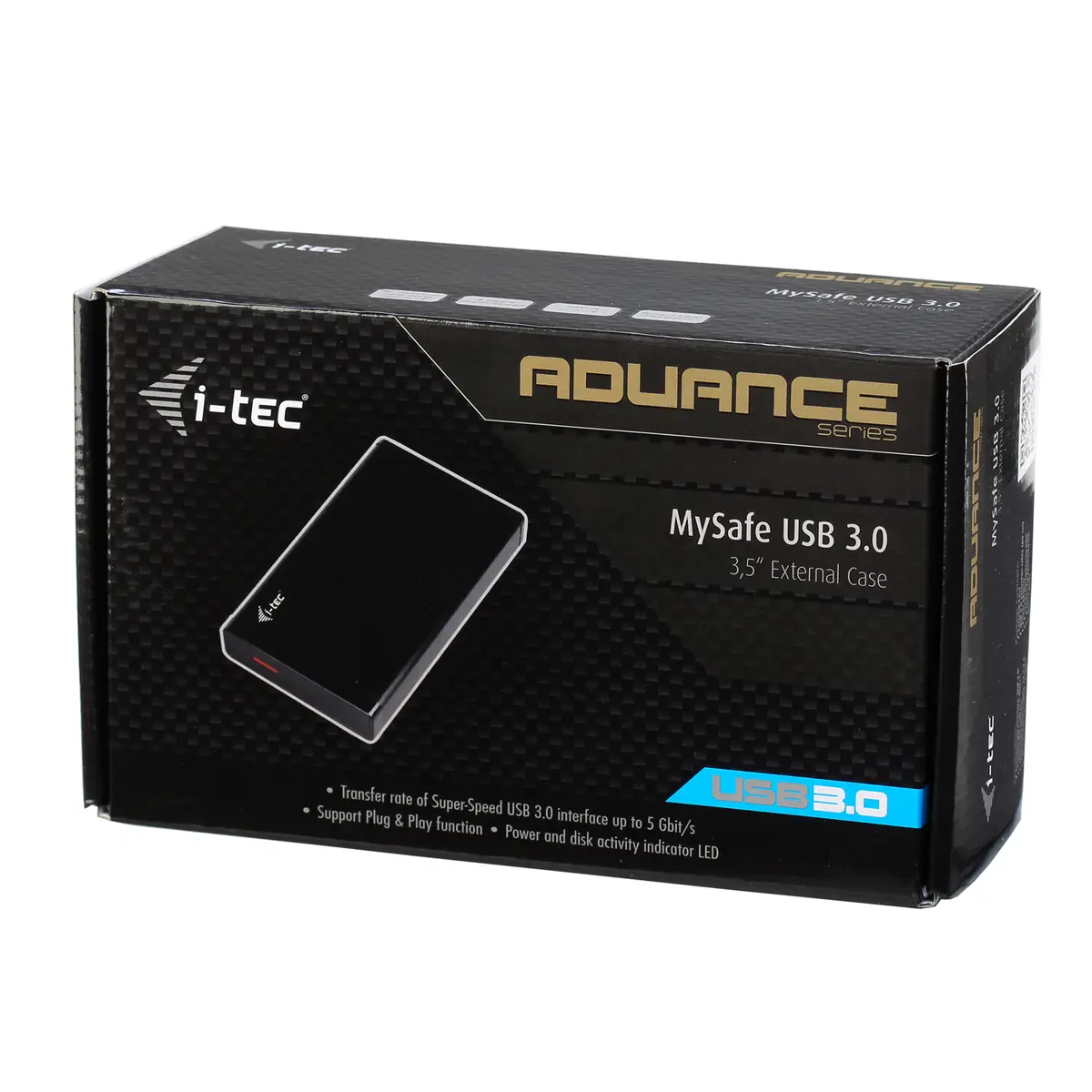 I-TEC USB 3.0 Mysafe externes 8.9 cm (3,5") Festplattengehäuse für SATA I/II/III HDD/SSD