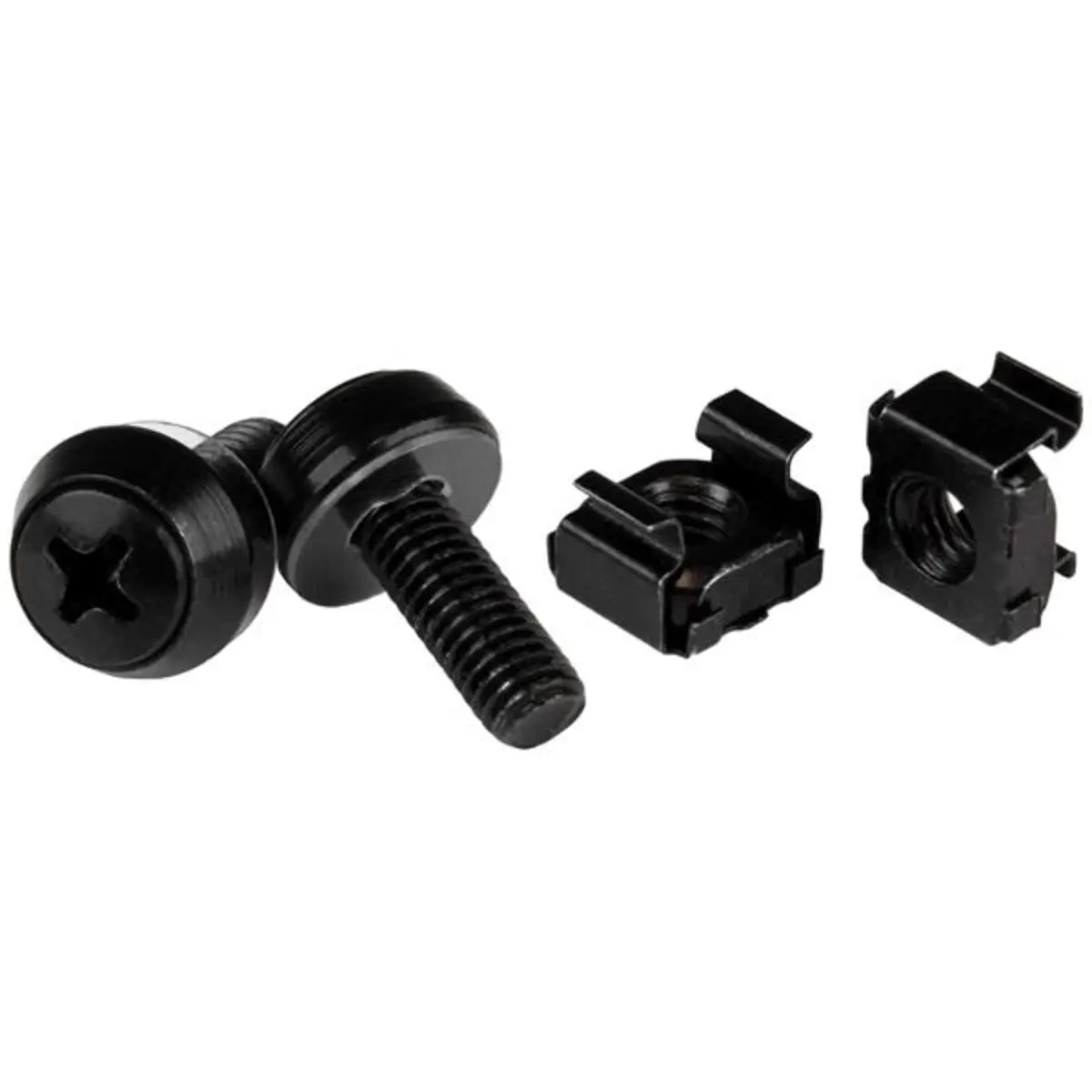 Käfigmuttern und Schrauben M6 x 12mm für Rack 50er