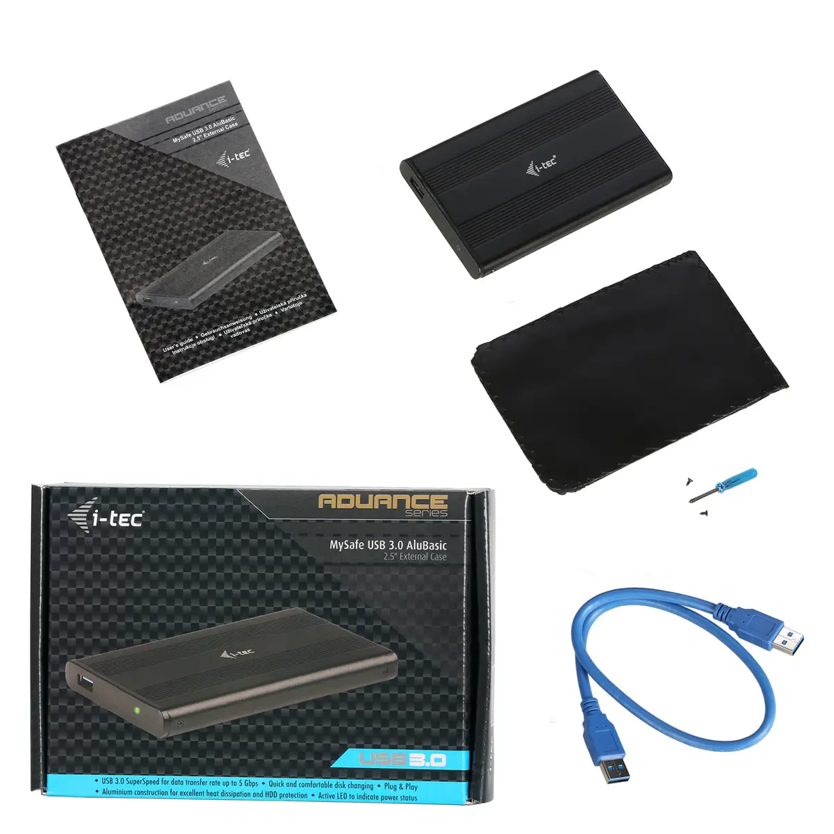 I-Tec MySafe AluBasic Advance Gehäuse SATA USB 3.0 6,4 cm (2,5")