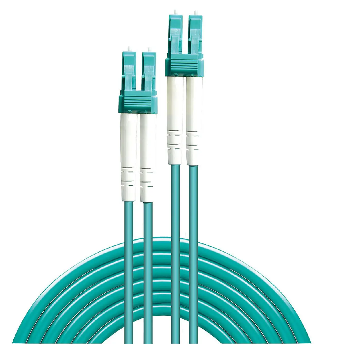 LWL-Duplexkabel 50/125µm LC/LC Stecker/Stecker Türkis 1m