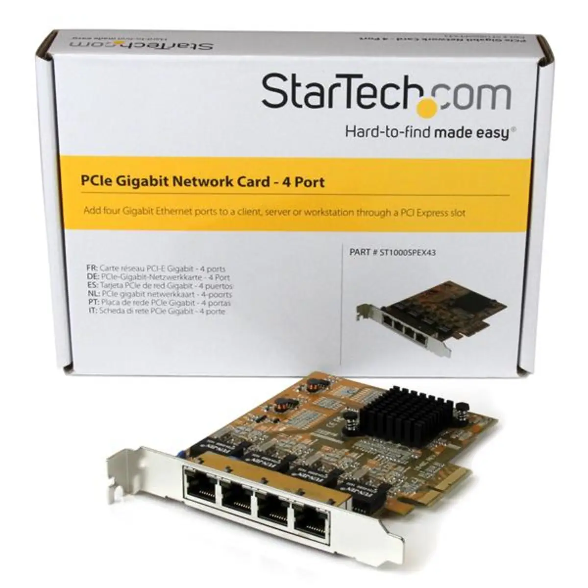 4 Port Gigabit Netzwerkkarte PCI-Express