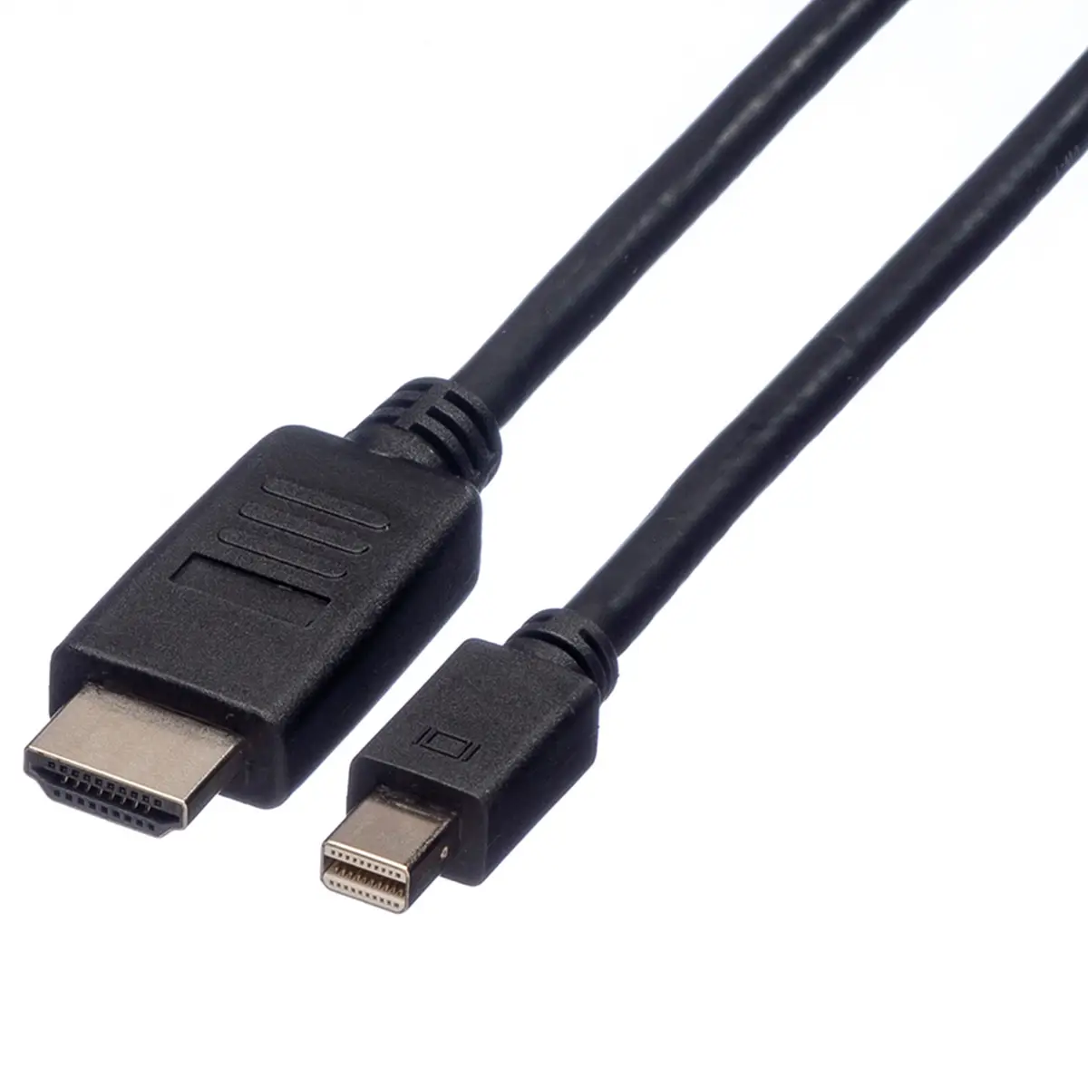 Mini-DP/HDMI Kabel Stecker/Stecker Schwarz 2 m