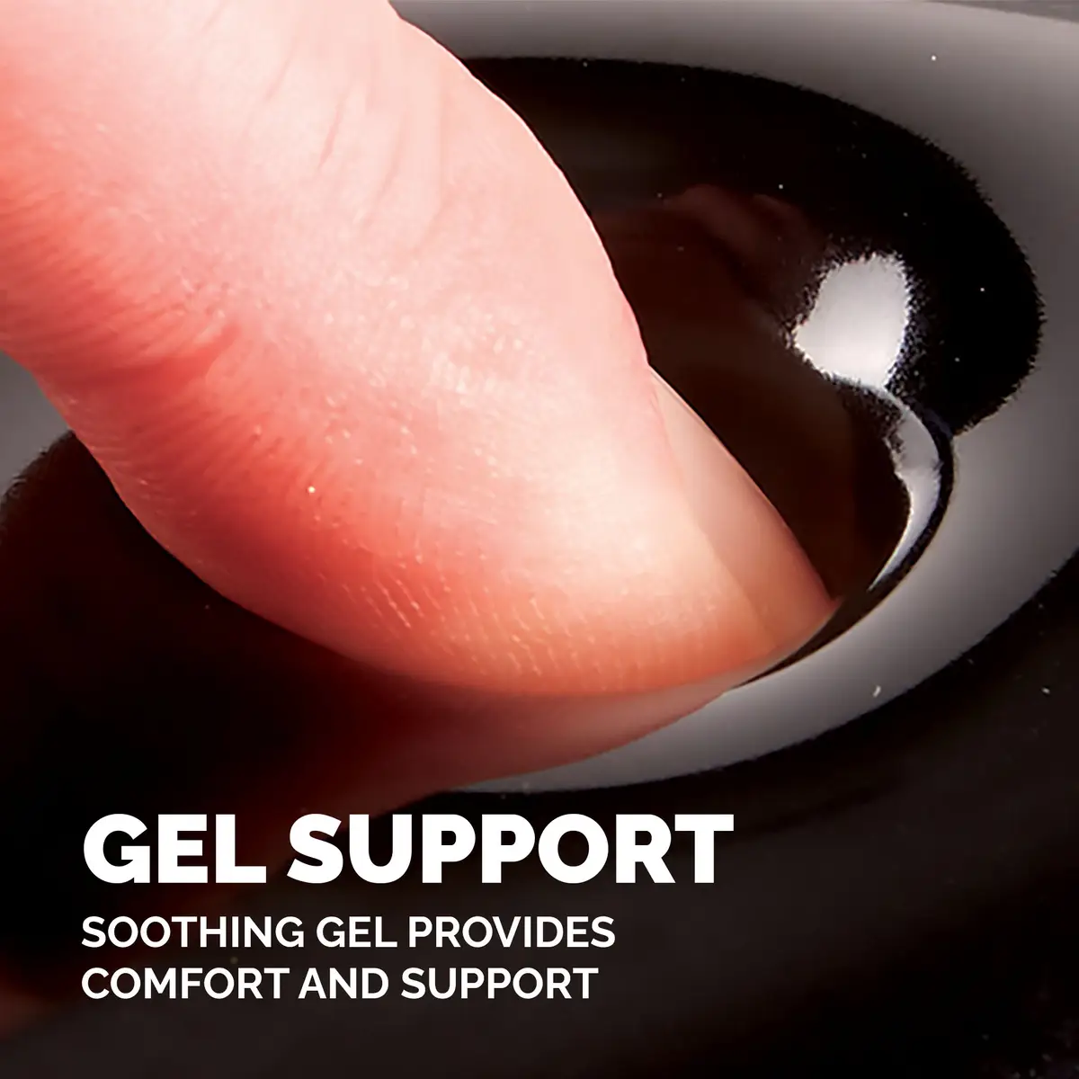 Mauspad Crystal Gel Handgelenkauflage, schwarz
