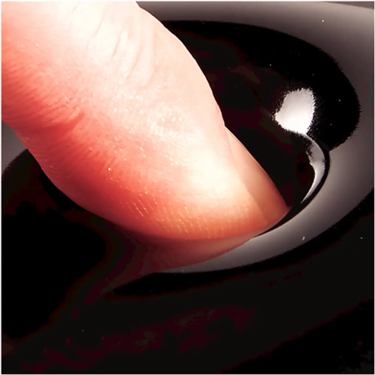 Mauspad Crystal Gel Handgelenkauflage, schwarz