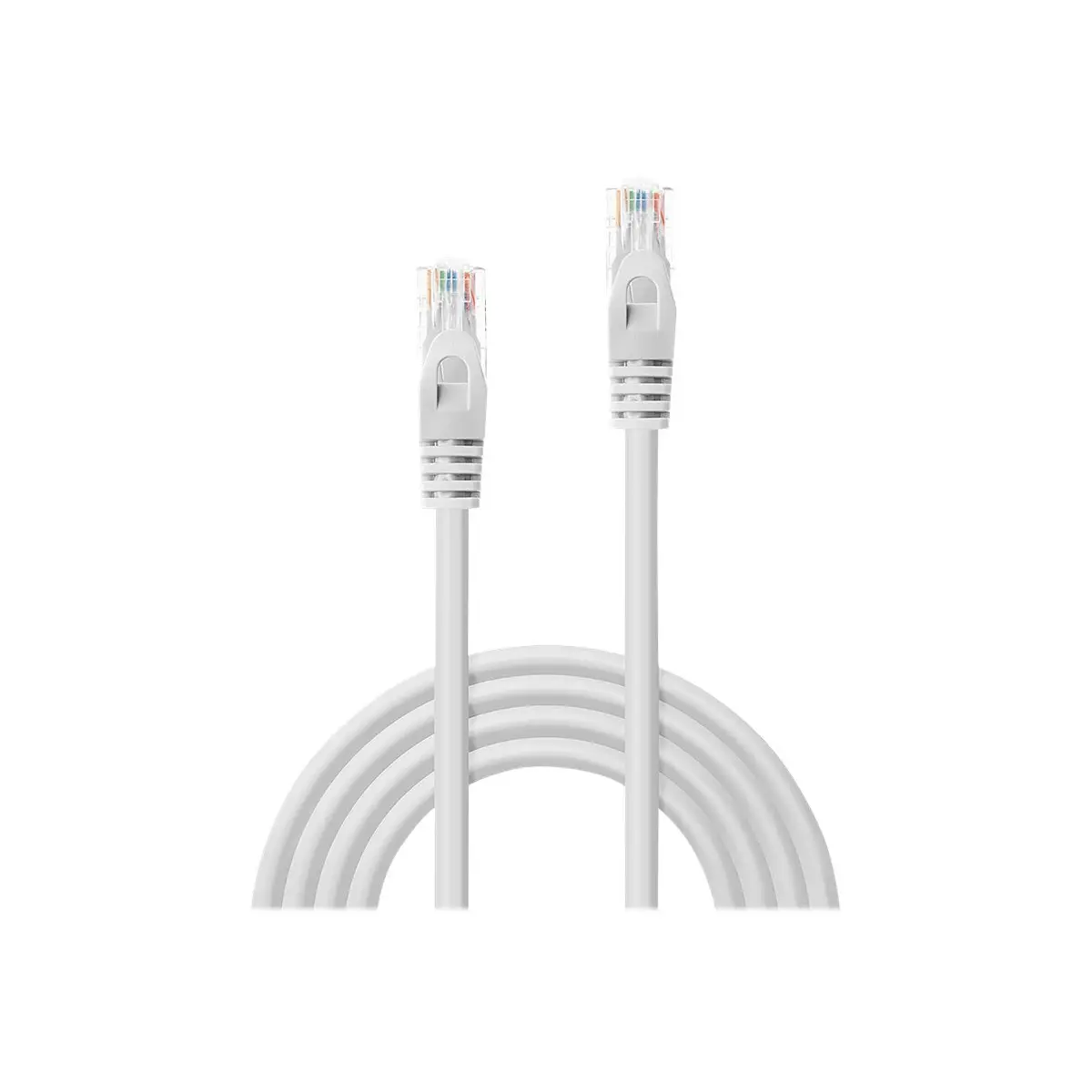 Basic Patchkabel Cat6 RJ-45/RJ-45 Stecker/Stecker Weiß 2m