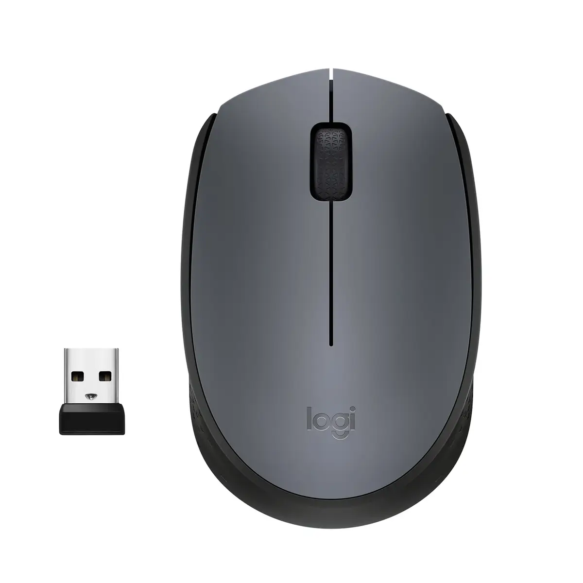 M170 Wireless Maus 3 Tasten Grau inkl. USB Empfänger