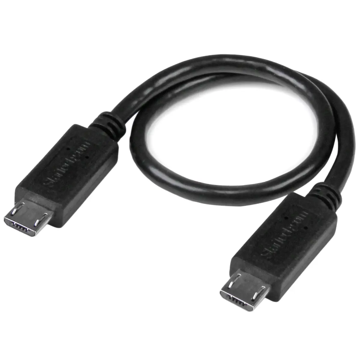 USB OTG Kabel Micro-USB/Micro-USB Männlich/Männlich Schwarz 0,2m