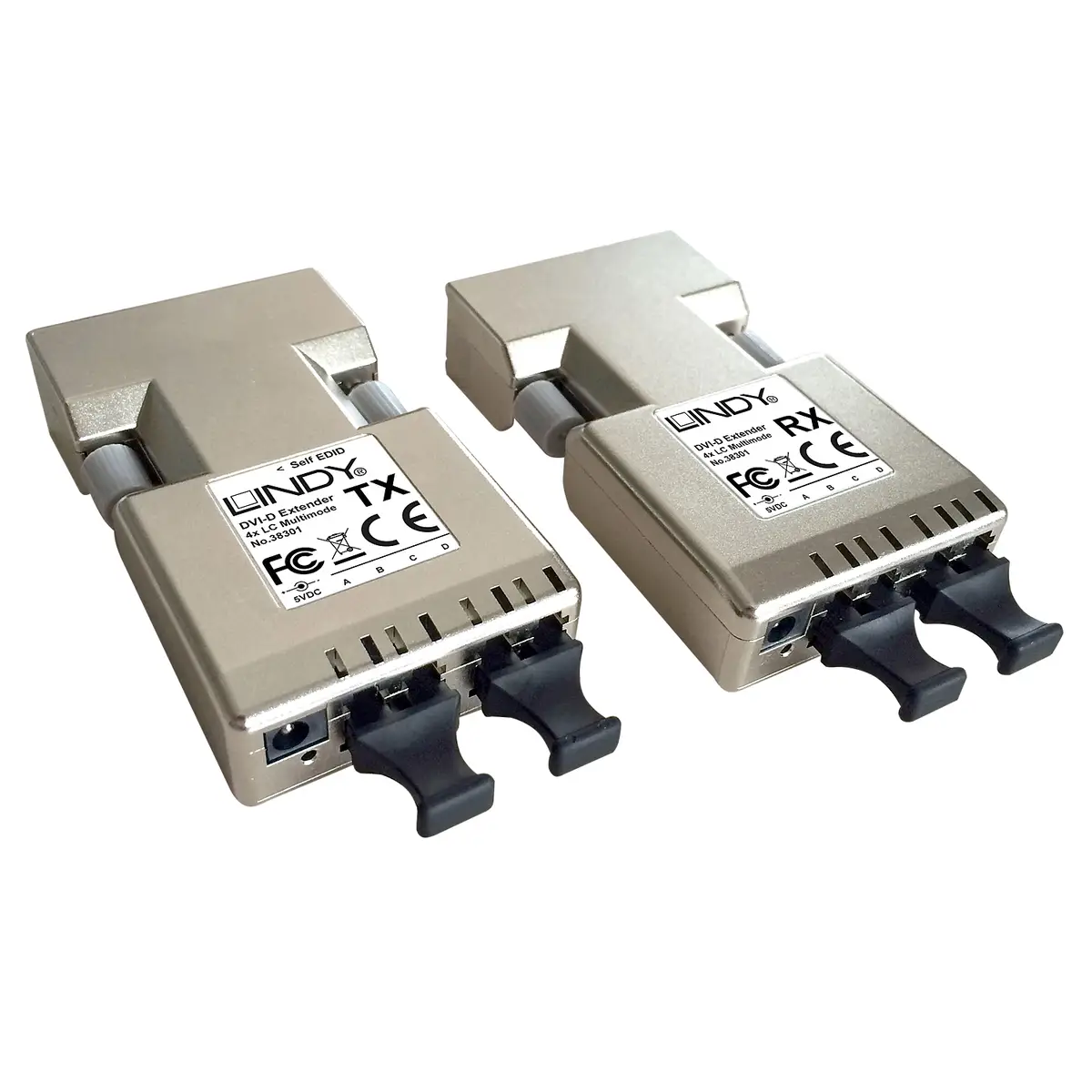 DVI-D Extender 500m Fiber/LWL 2x Duplex