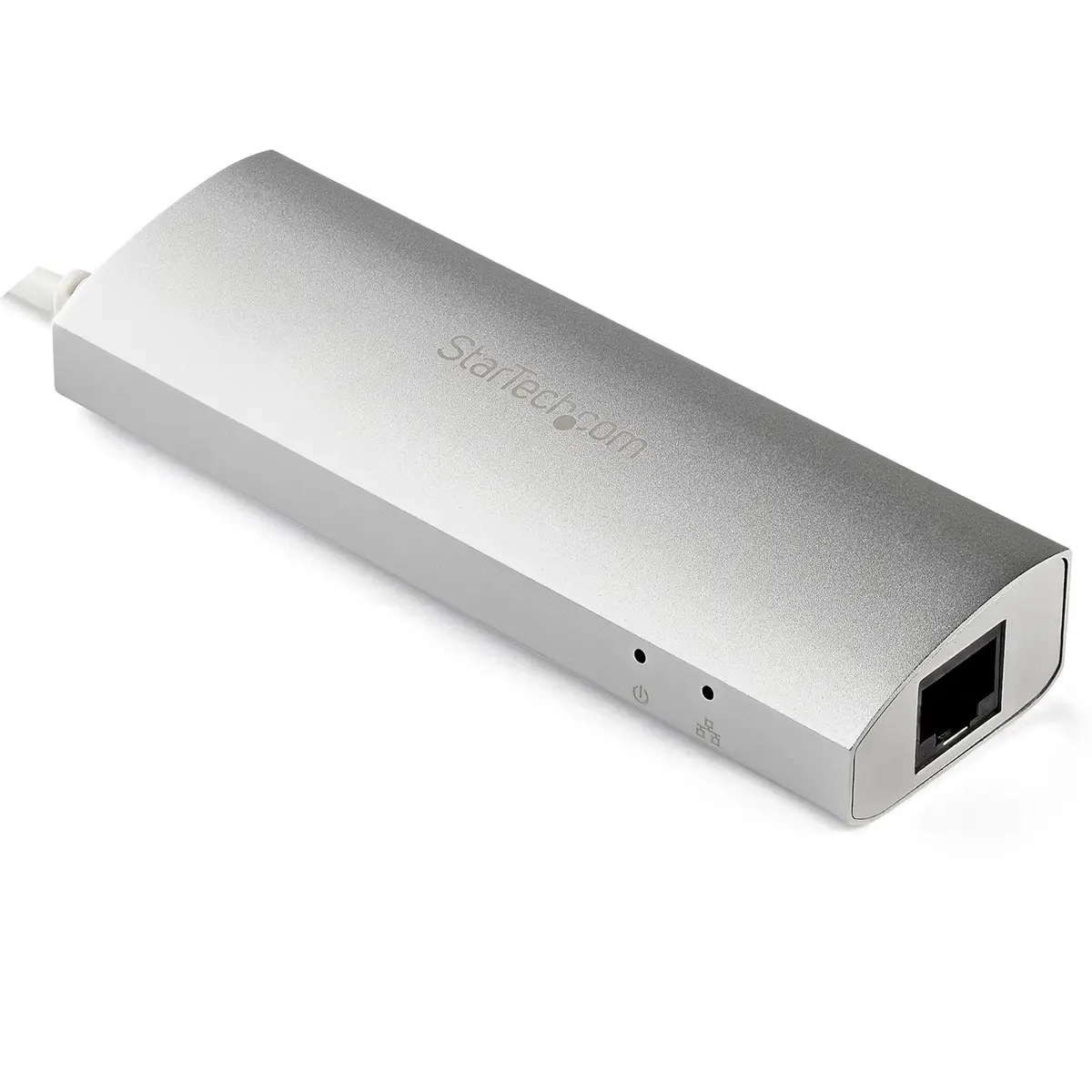 3-Port Portable USB 3.0 HUb mit GbE weiß/silber