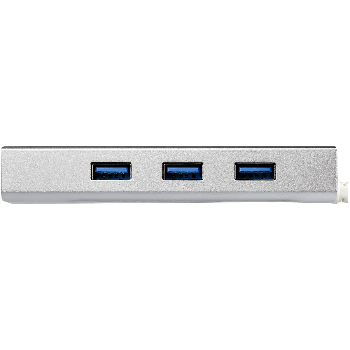 3-Port Portable USB 3.0 HUb mit GbE weiß/silber