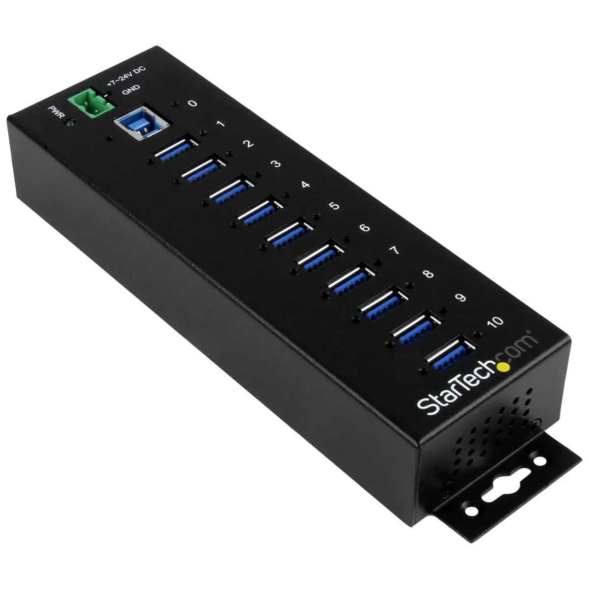 industrieller 10-Port USB 3.0 Hub mit Überspannungsschutz
