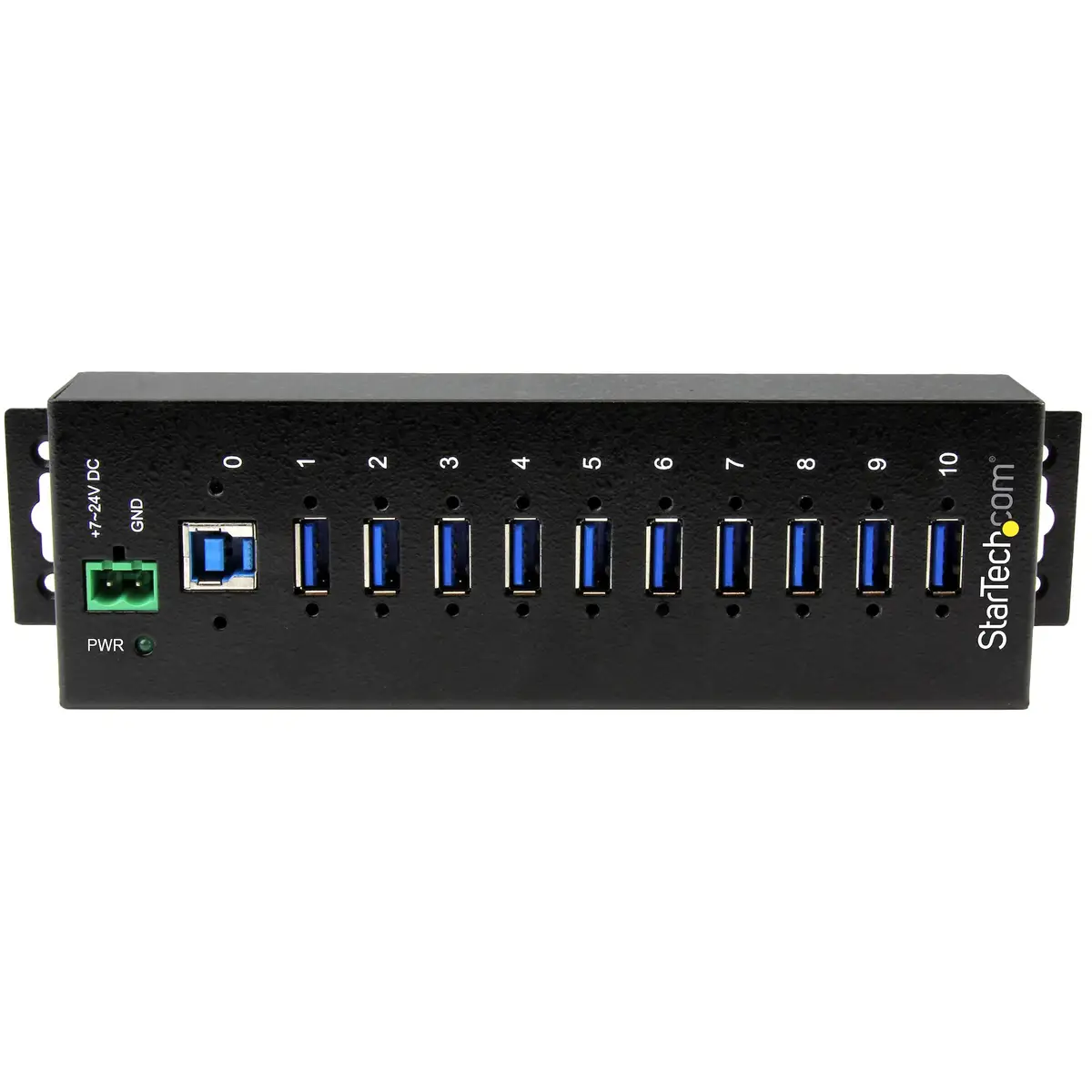 industrieller 10-Port USB 3.0 Hub mit Überspannungsschutz