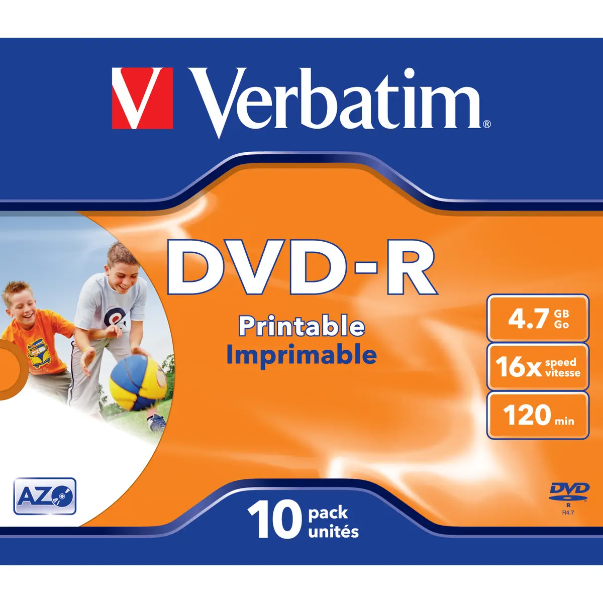 DVD-R 4.7GB 16X Printable 10 Stück Jewel Case