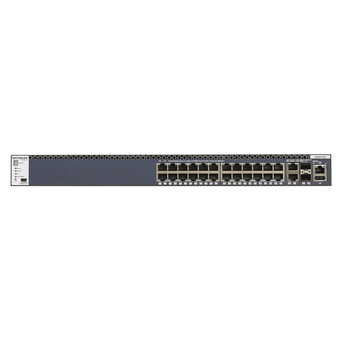 M4300 Gigabit Ethernet Switch 24Ports + 2x 10 Gigabit Ethernet + 2x SFP+ Managed Rack 1HE