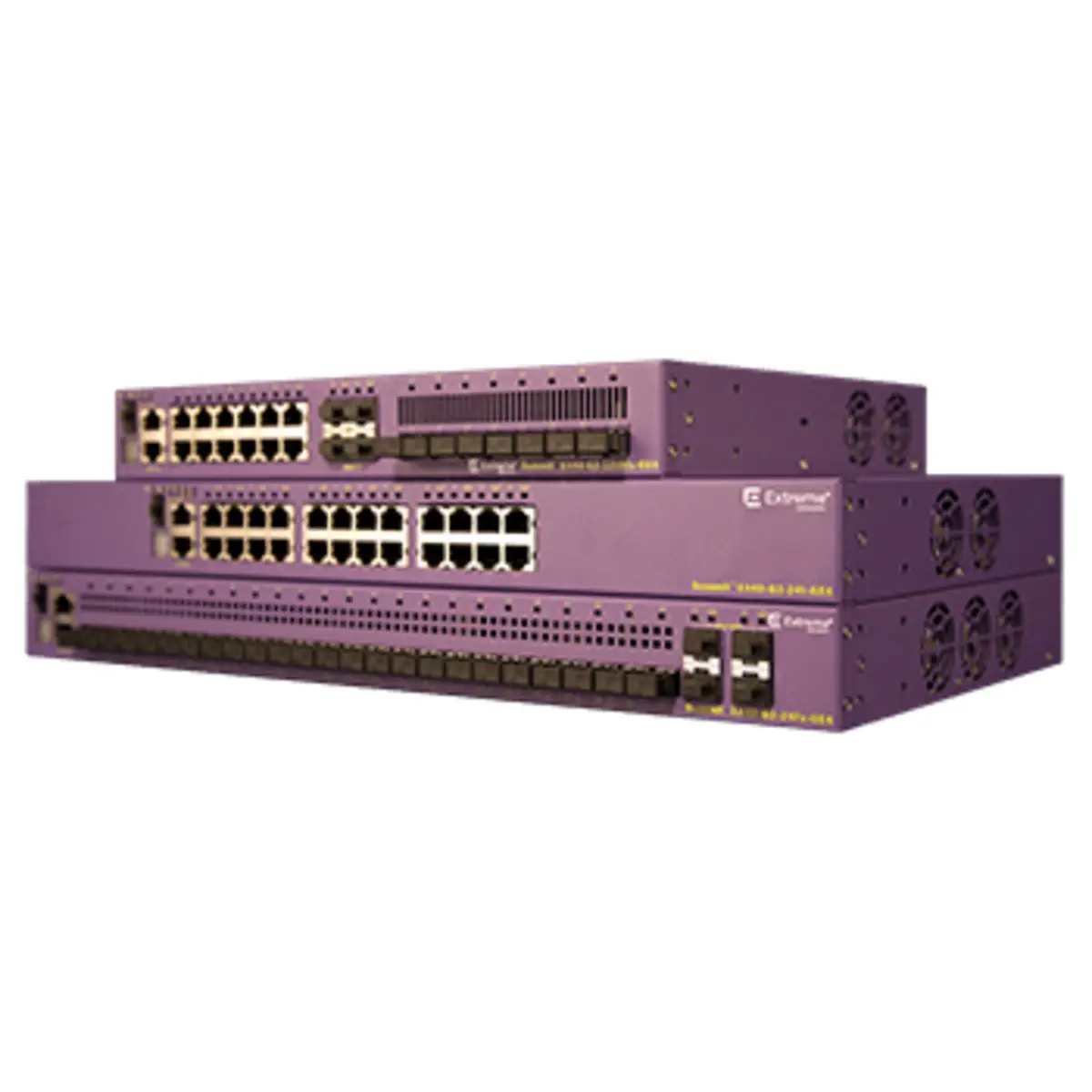 X440-G2 24 10/100/1000BASE-T POE+ 4 SFP combo 4 1GbE unpopulated SFP upgradable to 10GbE SFP+ 1 Fixed AC PSU 1 RPS port ExtremeXOS Edge license