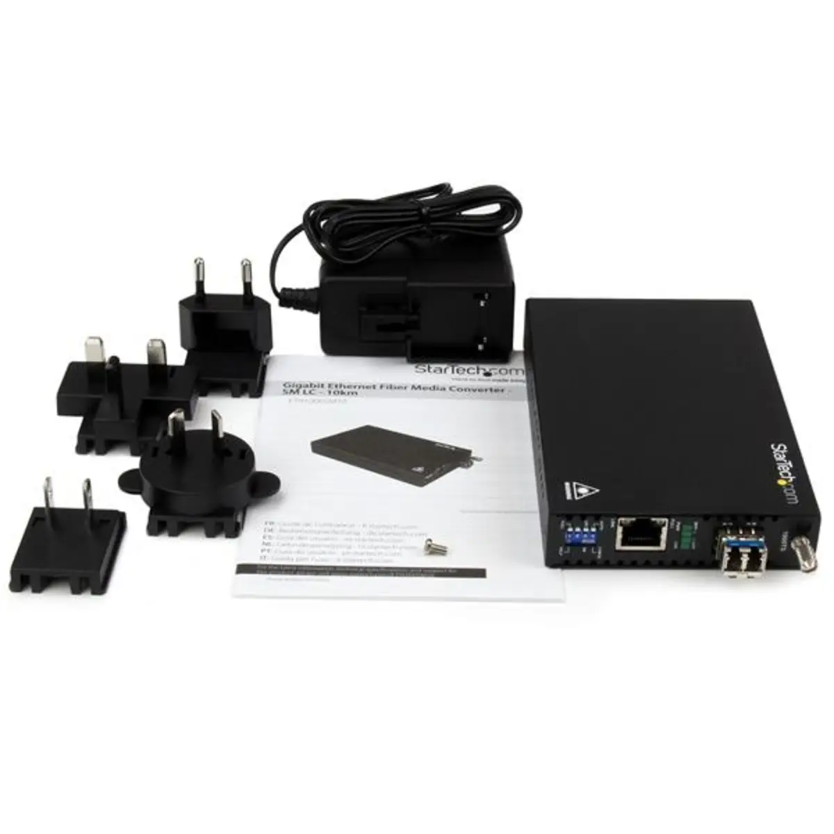 Gigabit Ethernet Kupfer auf LWL Medienkonverter SM LC 10 Km