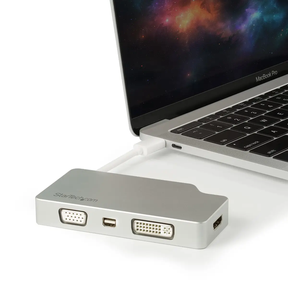 StarTech aluminum Reise A/V adaptor 4-in-1 USB-C to VGA/DVI/HDMI/mDP