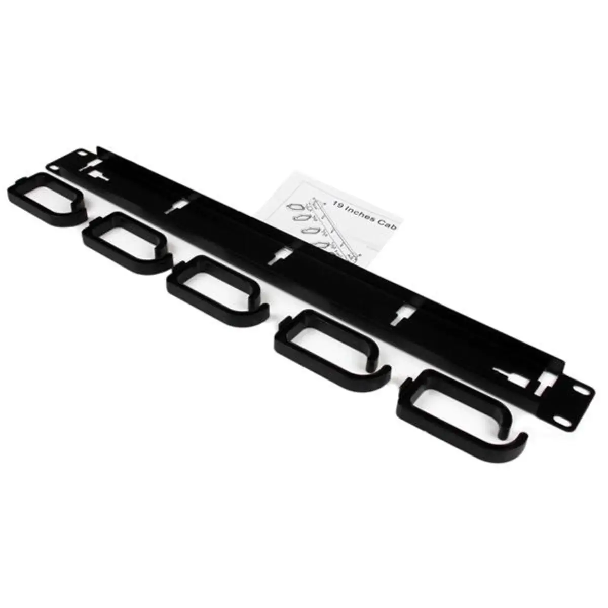 1HE 19" Metall Kabelführung zur Rack-Montage