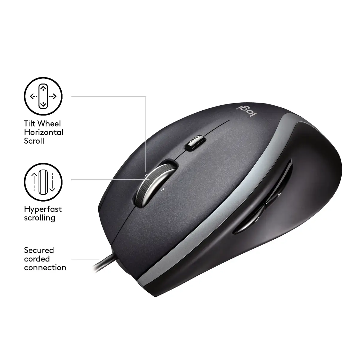 M500 - USB Laser Mouse silver/black