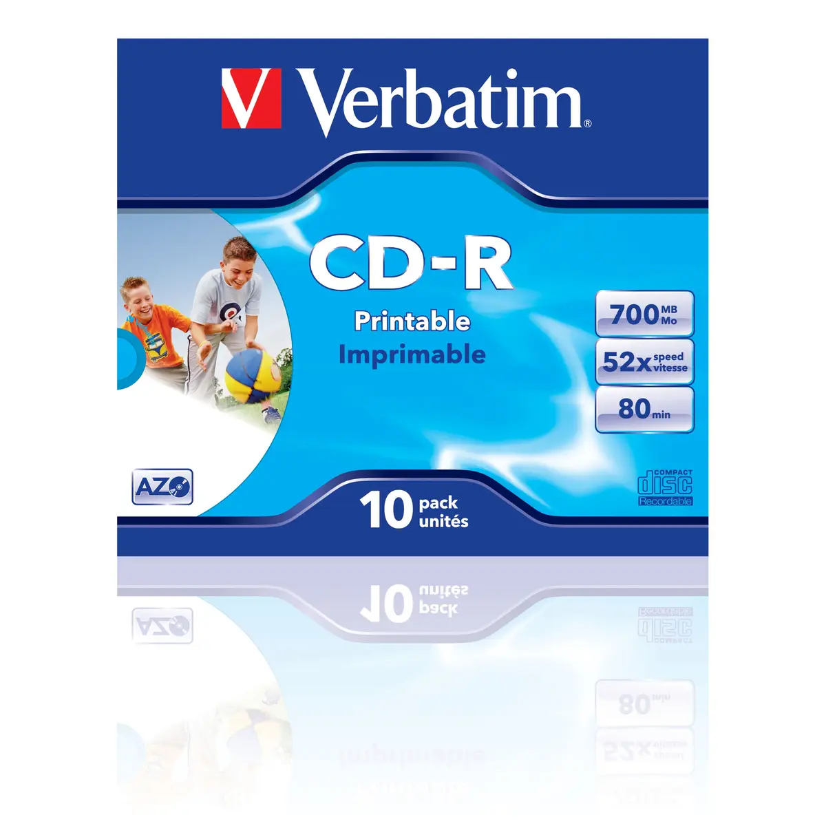 CD-Rohling 700MB 80Min 48X Fast Dryprint Surface 10 Stück