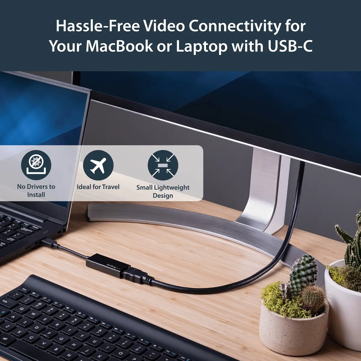USB-C auf HDMI Adapter 4K 60Hz 0,15m