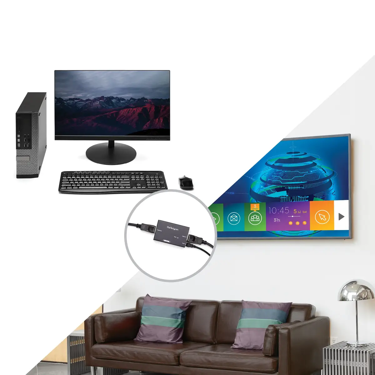 DisplayPort Signalverstärker Extender 4K 60Hz